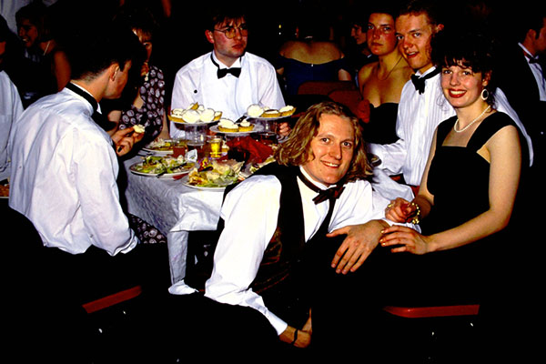 Students in the 90s May Ball