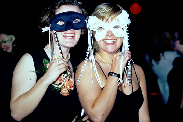 Students in the 90s May Ball