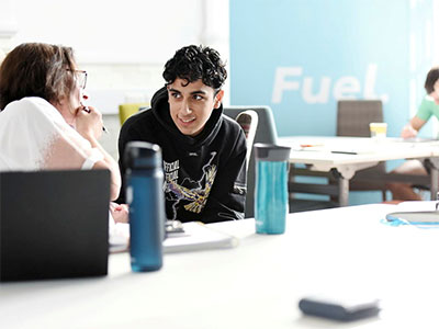 Students at the FUEL Programme. Link to Interested in starting or growing a business?.