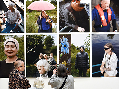 People Powered during the exhibition at MIMA. Link to Special edit takes People Powered from the River Tees to National Portrait Gallery.