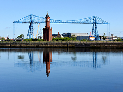 Middlesbrough skyline. Link to Celebrating our region’s heritage at Being Human Festival .