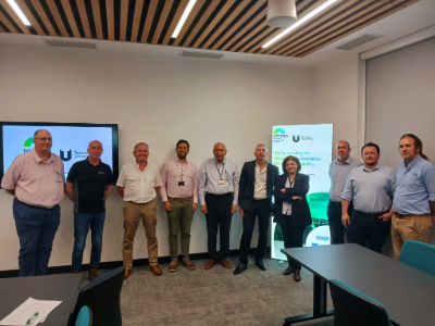 members of the KP Snacks Ltd. IETF project team at Teesside University's Net Zero Industry Innovation Centre. Link to Helping make more sustainable snacks.