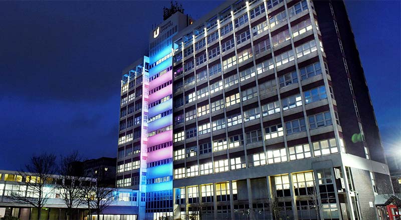 Middlesbrough Tower. Link to Transgender Day of Remembrance.