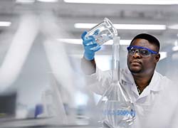 Dr Ojodomo Achadu, from Teesside University, who is leading research on a new solar powered water purification system