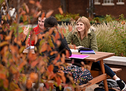 Rosie Jones, Director, Student & Library Services; Professor Mark Simpson, Deputy Vice-Chancellor; Lindsay While, Assistant Director Student Wellbeing and Welfare; Blessing Ihuoma, Students’ Union President Wellbeing