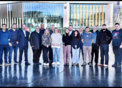 Apprentices and staff on the Asset Manager professional apprenticeship at Teesside University