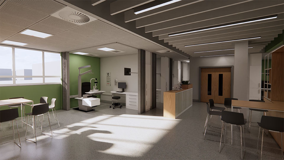 Optometry Clinic artist impression