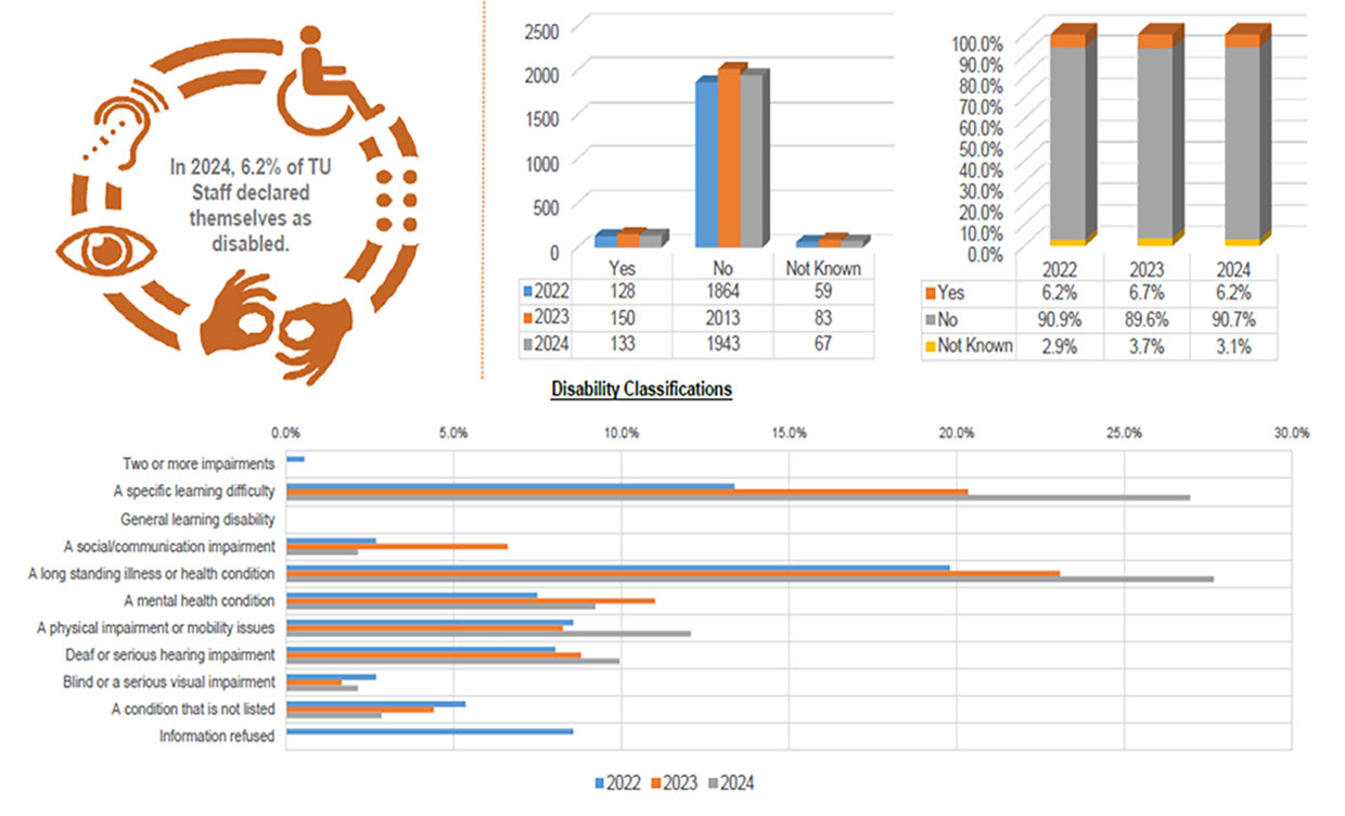 Staff Disabilities graphs