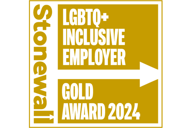 Stonewall LGBTQ+ Inclusive Employer Gold Award 2024